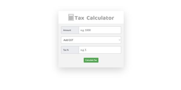 Tax Calculator