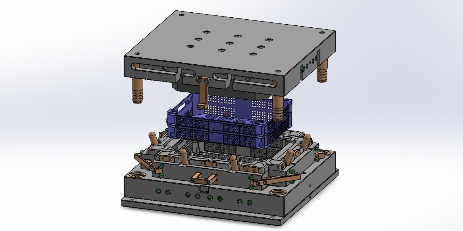 Basic Plastic Crate (38*29*9 cm) Injection Mold
